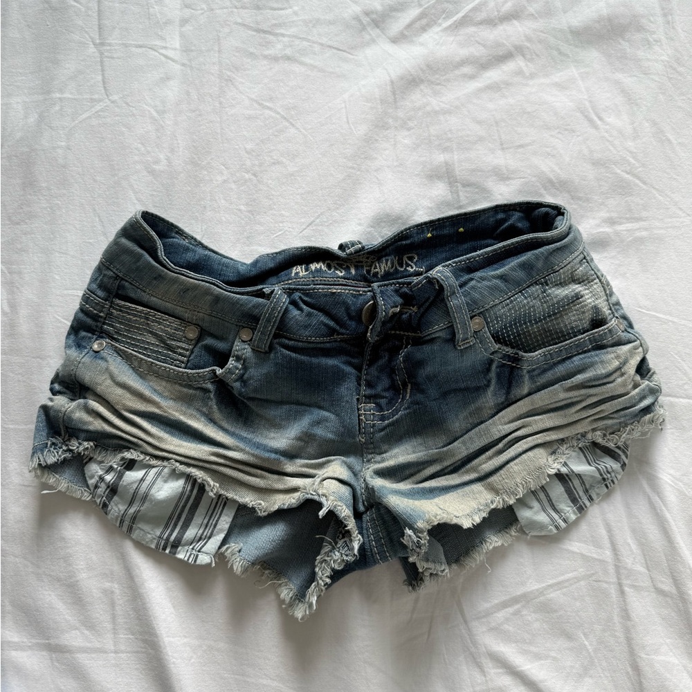 Almost Famous Distressed Denim Shorts